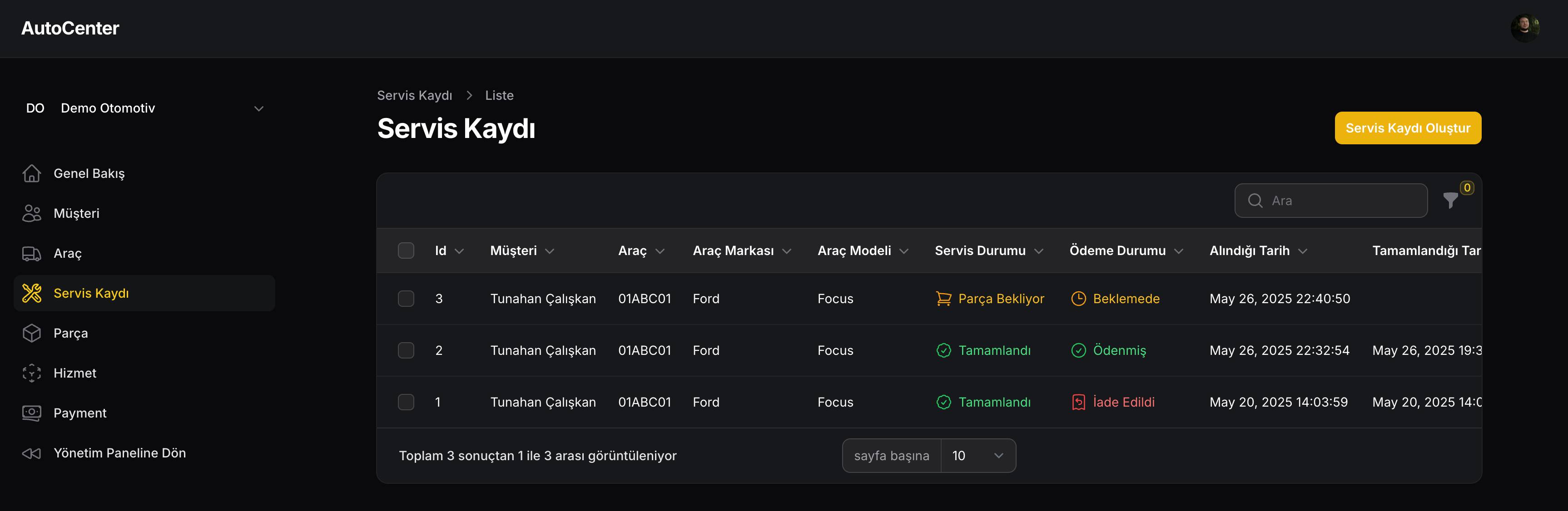 Oto Servis Banner